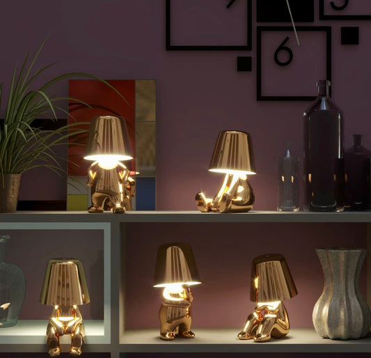 Thinker Man Table Lamps